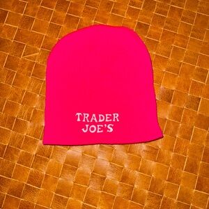 Trader Joe's Hot Pink Beanie Hat
